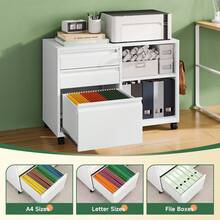 Filing Cabinets - White - View 7