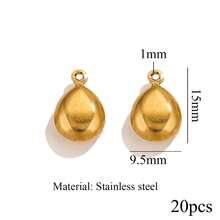 20-Piece Set Of 304 Stainless Steel 18K Gold-Plated Fashionable Star, Moon, And Geometric Pendants For DIY Necklace, Bracelet, And Jewelry Making - 1 Pendant - View 31