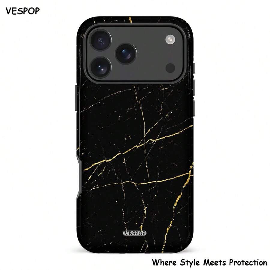 VESPOP بطانية هاتف بتصميم رخامي عصري - متوافق مع آيفون 18/17/16/15/14/13/12/11 برو ماكس/برو بلس/12 ميني/13 ميني، متوافق مع جالكسي S26 S25 S24 S23 S22 S21 بلس ألترا، متوافق مع بيكسل 8 9 10 برو - لون مختلط 1 - مشاهدة 1