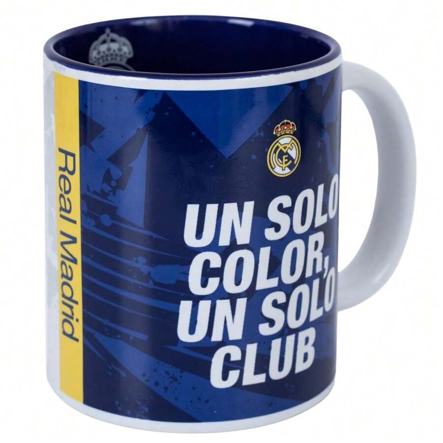 Real Madrid CF One Colour One Club Mug - Blue/White/Yellow - View 1