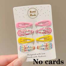 8pcs Colorful Leopard Print Small Hair Clips, Cute Contrast Color Mini Hair Clips, Non-Damaging Bangs BB Clips For Women And Girls (OPP Bag, Card Not Included) - Multicolor - View 2
