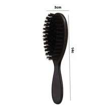 Men's Wavy Medium Stiff Bristle Brush With ABS Handle - Scalp Massage Comb Suitable For All Hair Types, Normal Hair - Multicolor - View 5