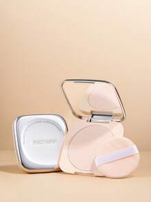 FEOTZNW Soft Focus Oil-Control Pressed Powder With Puff, Waterproof Long-Lasting Matte Finish, Makeup Gift For Women Birthday / Valentine's Day / Mother's Day, Party Essential - 03# Soft Misty Purple - View 5