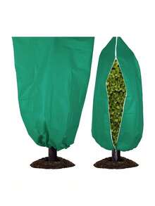 Winter Tree, Shrub And Flower Protection Cover, Drawstring Garden Winter Cover, Multi-Size Green Plant Warmth Sleeve, Suitable For Outdoor Garden Use, Ideal Choice For Plant Winter Protection, Snow And Frost Resistant, Simple Style, Adapts To Harsh Weather, Perfectly Meets The Needs Of Gardening Enthusiasts, Homeowners And Landscape Design Lovers, Made Of Durable And Breathable Fabric, Suitable For Seasonal Plant Care And Protection - Multi-color - View 6