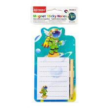 MOTARRO Astronaut Magnetic Sticky Notes Set, Includes Wooden Pencil, Refrigerator Memo Pads - Astronaut Green - View 6