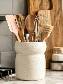 1pc Multi-Functional Decorative Storage Bucket With Minimalist Curved Design, Large-Capacity Countertop Organizer, Suitable For Kitchen Countertops And Dining Table Home Decoration - Multicolor - View 8