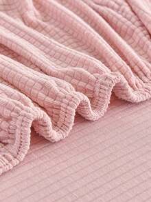 1/4 buah Sarung Kursi Belakang Tinggi Jacquard Warna Polos, Minimalis Modern, Poliester Tebal Elastisitas Tinggi, Pelindung Kursi Universal untuk Semua Musim, Dekorasi Rumah, Sarung Kursi Makan Musim Gugur Natal - Baby Pink - View 8