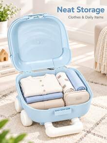 Suitcase, Carry-On Luggage, Travel Case-A Rolling Suitcase With A Retractable Handle. Lightweight And Portable, It Makes An Exquisite Holiday Gift - Multicolor - View 2