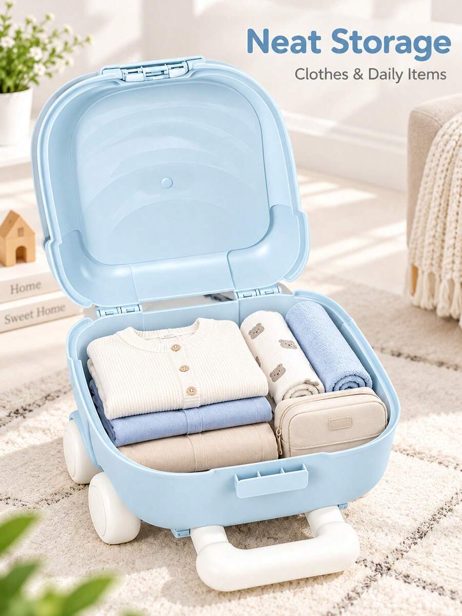 Suitcase, Carry-On Luggage, Travel Case-A Rolling Suitcase With A Retractable Handle. Lightweight And Portable, It Makes An Exquisite Holiday Gift