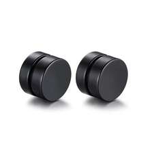 Unisex Magnetic Men's Earrings Punk Hip Hop Style Hypoallergenic Non-Pierced Studs Fashion Jewelry Best Gift - Multicolor - View 7