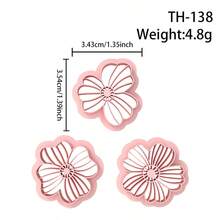 Light Oxygen Flower Cluster Polymer Clay Cutting Mold, Multi-Petal Small Flower Shape, Radial Hollow Texture Petal Design Clay Cutting Mold, DIY Handmade Earring Pendant Brooch Making Tool, Suitable For Polymer Clay, 3D Printed Process, Clean Cut, Handmade Jewelry Floral DIY Craft Accessory, 3D Printed Process, Clean Cut, Handmade Jewelry Floral DIY Craft Accessory - Flowers - View 9