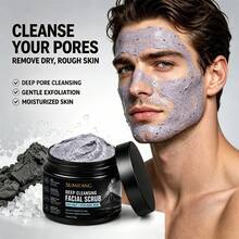 Volcanic Mud Exfoliating Cleansing Scrub: Deeply Cleanses And Exfoliates, Removes Dead Skin And Excess Oil, Improves Rough And Dull Skin Tone, And Provides Soothing, Moisturizing, And Restorative Benefits. Facial Scrub. - Facial Scrub - View 4