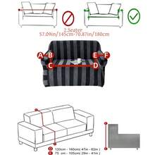 1P Kontrast Vertikal gestreifter Plüsch Sofaüberzug, Kationischer Stoff Vollstretch Hohe Elastizität Sofa Schutz, Maschinenwaschbar, Chemisch Reinigbar, Handwaschbar, Heimdekoration Sofaüberzug, Wohnzimmer Minimalistisch Weiche Einrichtung, Dunkel- und Hellgrau Vertikal gestreifter Sofaüberzug, Geeignet für 1/2/3/4-Sitzer Sofas, Herbst/Winter Dicker Sofaüberzug - Verschiedenfarbig - Übersicht 15