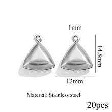 20-Piece Set Of 304 Stainless Steel 18K Gold-Plated Fashionable Star, Moon, And Geometric Pendants For DIY Necklace, Bracelet, And Jewelry Making - 1 Pendant - View 12