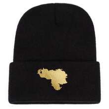 1pc National Flag Color Block Embroidered Brimless Knit Beanie, Casual Versatile Autumn/Winter Outdoor Sports Skiing Cold Weather Hat - Multicolor - View 5