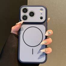 Casing Magnetik Warna Cerah Mewah Kompatibel dengan iPhone 18 Pro Max 18 Pro, dengan Pengisian Daya Nirkabel Magnetik dan Pelindung Layar, Casing Ponsel Kompatibel dengan iPhone 16 Pro Max 17 Pro Max 16 Plus 17 12 11 15 14 13 - Royal Blue - View 4