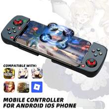 1pc Expandable Mobile Game Controller, Compatible With Apple/Android/PC/Switch/PS3/4, External For Mobile Games Like Simulator, Wireless Handheld For King Of Glory/ Games - View 2