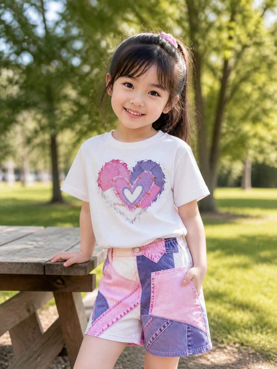 Tween Girls T-Shirt Co-Ords - Black - View 1