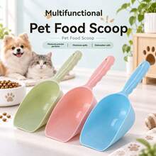 1pc Pet Cat And Dog Feeding Scoop, No More Spilling On The Floor, Serve As Much As They Eat, Available In Three Colors, Easy To Clean, Just Rinse With Water - 300ml - View 3