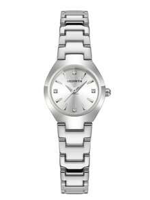 1pc Women's Exquisite Polygon Small Dial Minimalist Luxury Commute Versatile Wristwatch - Silver - View 6