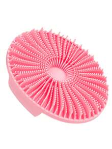 1pc Hollow Silicone Bath Scrub Brush, Wall-Mounted Design With Built-In Hanging Hole For Easy Hanging And Drainage To Prevent Bacteria Growth, Soft Touch Brush Head Gently Exfoliates Dead Skin, Flexible Silicone Material Durable And Easy To Clean, Portable Bathing Essential For Home Daily Use And Travel - View 9