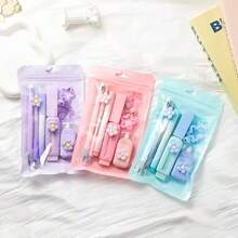 7-In-1 Multi-Function Stationery Set, 4 Colors Available, Enhance Office Experience, Includes Retractable Eraser, Highlighter, Ballpoint Pen And Other Tools, Ideal 7-Piece Set For Creative Professionals - Multicolor - View 2