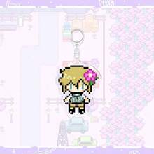 Gantungan Kunci Karakter Pixel OMORI, Liontin Perangkat Game, Aksesori Portabel Bergaya yang Dapat Dikoleksi - Coffee Brown - View 21