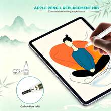 6PCS Replacement Metal Nib Tips For Apple Pencil, Wear-Resistant Accessories - Multicolor - View 4