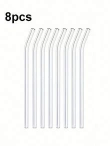 Ống hút thủy tinh trong suốt chịu nhiệt, ống hút uống nước thẳng và cong bằng thủy tinh borosilicate cao cấp, tái sử dụng cho đồ uống và cocktail, phụ kiện thiết yếu cho nhà, tiệc, quầy bar, du lịch, bếp, trang trí nhà bếp mùa thu, đồ dùng quay lại trường học - Nhiều màu - Xem 16