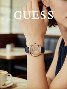 Guess Unisex Rose Gold Dial Quartz Wristwatch, Casual Fashion Watch, Personalized Versatile Daily Wear Watch - Rose Gold - View 3