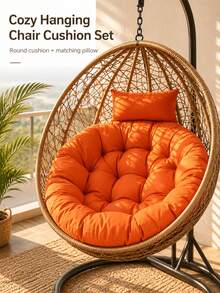 Modern Nordic Style Rocking Chair Cushion/Hanging Chair Cushion/Swing Cushion - UV Resistant, Comfortable Fabric, Multiple Colors Available, Suitable For Various Scenes, Machine Washable Polyester With Zipper, Comfortable Outdoor Cushion (Chair Not Included), Garden Chair Cushion - A - View 27