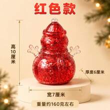 1pc New Cross-Border Christmas Snowman Squishy Slow Rebound Stress Relief Toy, Christmas Atmosphere Decoration Desktop Ornament - Multicolor - View 3