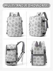 Wizz Air Ryanair Cabin Backpack 40x20x30cm - 15.6 Inch Laptop Compartment, Includes Vacuum Compression Bag And Manual Pump Set, Shoe Storage, Suitable For Short Trips, Cabin Bag, Compact Travel Gear, Christmas Holiday Essential - Multicolor - View 5