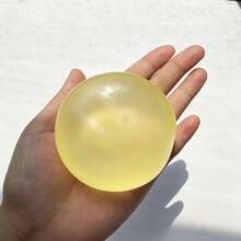 Non-Rising Crystal Ball Squishy Toy, Soft Jelly Squeeze Ball, Press & Reshape Stress Relief Fidget Toy For Desk, Office, Party Favors & Gifts - Apricot - View 17