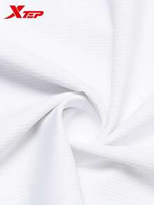 XTEP 2000km FUN Women's New Short Sleeve Quick-Dry Running T-Shirt Sports Top, Pearl White - Pearl White - View 5