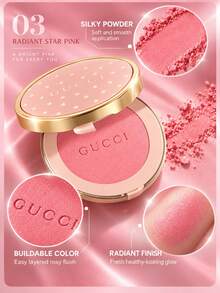 Gucci Blush De Beauté 亮澤啞光腮紅 -03-亮粉色 -5.5g-淨重 0.19 Oz - Matte Blush -03-Radiant Pink -5.5g-NET WT. 0.19 0Z. - 查看 4