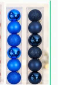 Christmas Ball Ornaments 6PCS Set, 8cm Hanging Baubles For Tree Garland Window Party Decor, 5 Colors - 8cm-6PCS - View 24