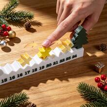 1set 3D Print Christmas Countdown Advent Calendar, Movable Star Desktop Christmas Table Decor, Unique Holiday Ornament, Christmas Home Decoration Gift. Decorations For Table, Home, Office - Christmas Advent Calendar - View 6