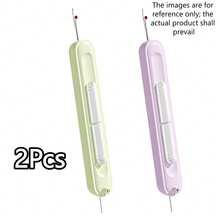 1Pc/2Pcs Easy-To-Use Threading Tool For Elderly, Multi-Function Manual Sewing Aid Tool, Built-In Thread Unraveler, Needle Detachable And Threading Device - Multicolor - View 14