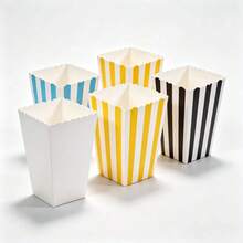 48/24/12/1pc Mini Popcorn Boxes, Suitable For Movie Theater, Carnival, Christmas Party And Birthday Party - Multicolor - View 3