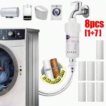 Washing Machine Filter, Washing Machine Hose Filter | 5 Micron Sediment Filter, Suitable For Washing Machine, Shower Head, Shower Faucet, Water Heater | Inline Filter, Home Water Purifier, Home Water Filtration System - A - View 3