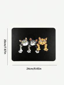 Fun Cat Pattern Mouse Pad With Cute Cat Design, Ergonomic EVA Wrist Rest, Non-Slip Memory Foam Mouse Pad, Comfortable Skin-Friendly Desktop Support Pad, Suitable For Office Computer And Laptop, Lightweight And Portable, Ideal For Campus, Office Supplies, Valentine's Day Gift, Christmas And Halloween Gift For Your Loved Ones - View 12