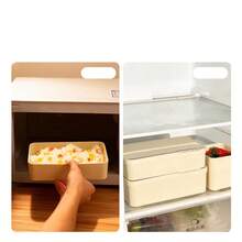 PP Bento Box Adult, Microwavable Lunch Containers, Leakproof Snack Containers With Lids, Plastic Travel Food Containers, Meal Prep Containers, School Student Lunch Box, Salad Container For Lunch, Bento Snack Box - Multicolor - View 6