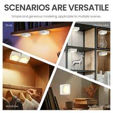 2 Packs Remote Touch LED Wall Sconce, Magnetic Stick-On Puck Light, 3 CCT Dimmable Battery Powered Under Cabinet Light With Timer Function, Wireless Wall Sconce For Bedroom, Stairway, Closet, Display Shelf - 2 Pcs - View 10