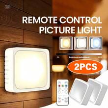 2 Packs Remote Touch LED Wall Sconce, Magnetic Stick-On Puck Light, 3 CCT Dimmable Battery Powered Under Cabinet Light With Timer Function, Wireless Wall Sconce For Bedroom, Stairway, Closet, Display Shelf - 2 Pcs - View 12