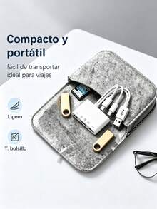 5-In-1 Multi Card Reader Lightning+Type C+USB A For IPhone/Android//PC/Tablet/Camera/Hard Drive/USB Flash Drive, OTG Memory Adapter For SD/Micro SD/SDHC/SDXC/MFI - White - View 7