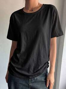 Women T-Shirts - Black - View 1