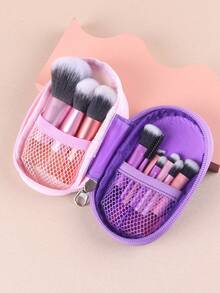 Multi-Color Travel Portable Eyeshadow Brush Makeup Brush - Multicolor - View 2