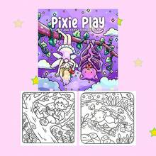 [NEW PiXie PIag Coloring Book] 1pc Original Coloring Book ,22 Pages Single-Sided Printing,Clear Lines And Exquisite Patterns,Ideal For Relaxation | Perfect Gift For New Year, Christmas,Birthdays,School Holidays,Perfect For Adults & Teens & Child - Single Piece - View 4