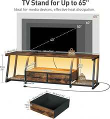 Television Stands & Entertainment Centers - Black - View 5